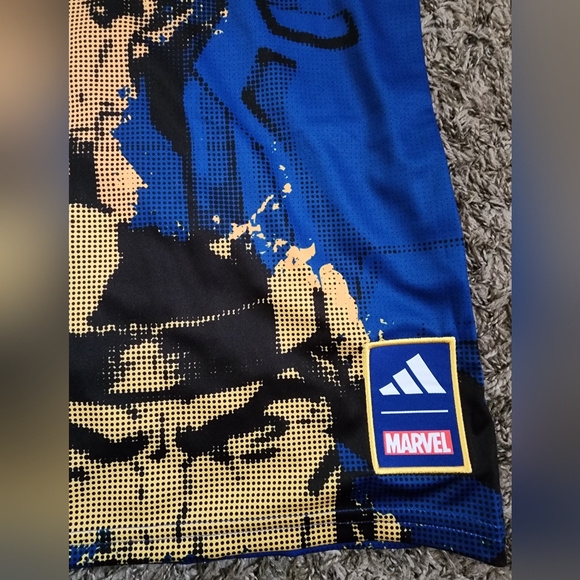 NWT Adidas x Marvel Kick Childhood Cancer Avengers AOP Jersey Men’s 2XL - Picture 2 of 6